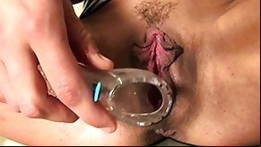 Peeing, Brunette, Close Up, Cunt, Fetish, Gaping